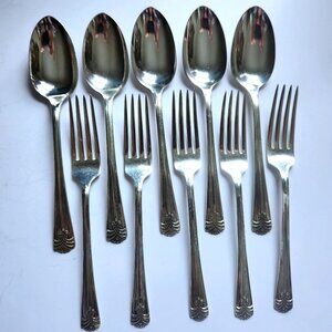 Vogue Silverplate 1938 Flatware Dinner Fork Tablespoon 10 Piece